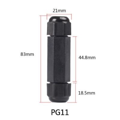 Holiday Discounts 1PCS IP67 Waterproof Straight Connector Jtion Box Electrical Wire Cable Connector PG11/13 Outdoor Plug Socket Terminal Block