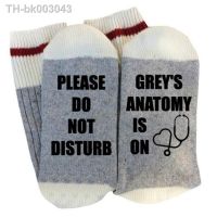 ✻✈✓ Gray Pink Anatomy Is On Casaual Letter Print Cotton Skateboard Socks Women Harajuku Please Grey