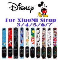 Disney Mickey Minne Sports Strap For Xiaomi Mi Band 7 6 5 4 3 NFC Cartoon Silicone Bracelet Replacement for Miband Chlidren Men Smartwatches