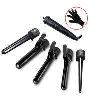 Curling Iron 5 In 1 Hair Curler Curling Wand Set Interchangeable Ceramic Barrels With Heat Resistant Glove