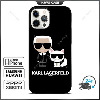 KarlLagerfeld 2 Phone Case for iPhone 14 Pro Max / iPhone 13 Pro Max / iPhone 12 Pro Max / XS Max / Samsung Galaxy Note 10 Plus / S22 Ultra / S21 Plus Anti-fall Protective Case Cover