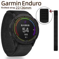 ○ 22 มม. 26 มม. Hook Loop สายไนลอนสำหรับสายนาฬิกา Garmin feinx 6 6x pro 5x Plus 7 7x Forerunner 935 945 เปลี่ยนสายรัดข้อมือ