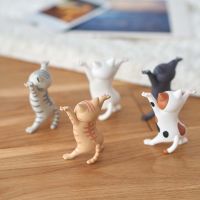 Cute Kid Funny Toys Cartoon Cat Dance Home Decor Figure Miniatures Small Statue Ornaments Figurines