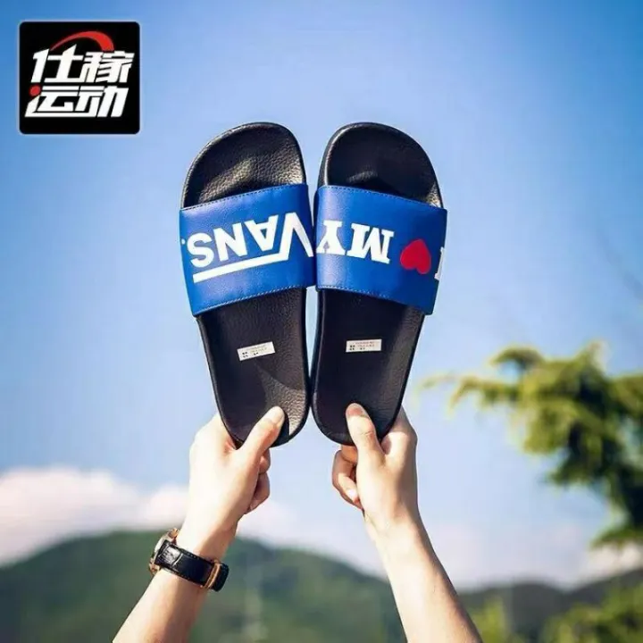 buy 3 get 1 free COUPLE VANS FOAM with box SLIPPERS FOR MEN WOMEN WITH