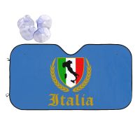 【LZ】 Italia Italy Italian Flag Sunshade Windscreen Map Fashion Cover Front Block Window 76x140cm Car Sunshade Car-covers