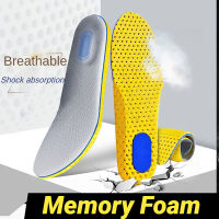 Memory Foam Insoles สำหรับรองเท้า Sole Sport Support ใส่ผู้หญิงผู้ชาย Breathable Feet Soles Pad Orthotic Breathable Running Cushion