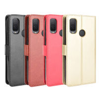 กระเป๋าเงินสำหรับ1L Alcatel 2021เคสฝาพับอัจฉริยะแบบตั้งได้ปกหนังฝาพับกันกระแทกกันสูญหาย Capa สำหรับ Alcatel 1L 2021