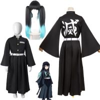 Tokitou Muichirou Cosplay Costume Anime Demon Slayer Cosplay Kimetsu No Yaiba Kisatsutai Uniform Wig Halloween Party Clothes