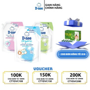 Nước giặt quần áo em bé Dnee túi 1400ml-Nước Giặt Xả Cho Trẻ Em an toàn