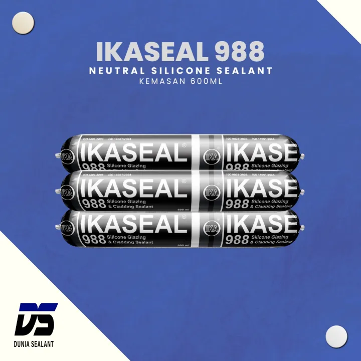 Silicone Sealant Lem Kaca Silikon Silen IKASEAL 988 sosis DARK BROWN