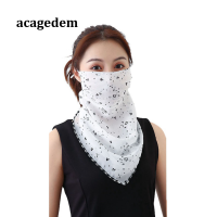 Acagedem Face Shield Sunแผ่นป้องกันกลางแจ้งขี่ป้องกันผ้าพันคอผ้าไหมผ้าเช็ดหน้าSunshadeผ้าคลุมหน้าผ้าคลุมไหล่