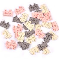 20pcs Mixed Cute Ear Labels Embossed Clothing Sewing Accessories Bags Tags Care Garment Crafts DIY Handmade Supplies 19x26mm Stickers Labels