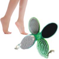 4 In 1 Pedicure Tool Foot Nail Buffer Brush Callus Rasp Scrubber Pumice Stone