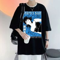 Japanese Anime Perfect Blue Tee Cotton Gothic Tshirt Aesthetic Hop T Shirt Man Gildan