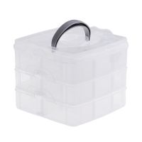 【hot】△☄  3 Layer Transparent Jewelry Tools Storage Beads Pills Holder Drawer Organizer Tray Desk