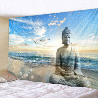 พระพุทธรูปรูปปั้น Tapestry Twin Hippie แขวนผนังผ้าคลุมเตียงโยน Bohemian Beach Mat ตาราง Cloths Home Art Decor ผ้าห่ม