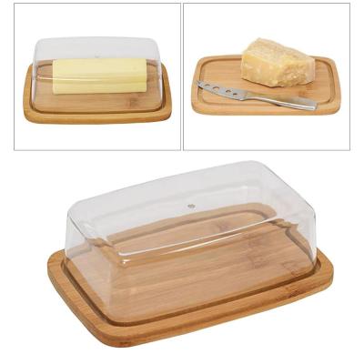 Rectangular Bamboo Dinnerware Sets Yellow Oil Pan With Glass Cover Creative Rectangular Kitchen Utensils Bamboo Dinnerware Sets Glass Cover Storage Container