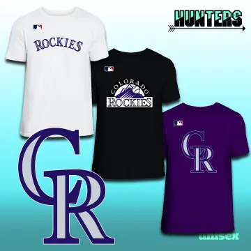 Reebok Colorado Rockies Distressed Retro Logo Tee Shirt - Mens