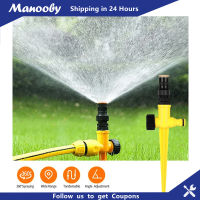 Manooby ระบบรดน้ำต้นไม้อัตโนมัติ360 ° สปริงเกอร์ในสวนระบบรดน้ำแบบหมุนสปริงเกอร์รดน้ำพืชในเรือนกระจกในฟาร์มเพื่อการเกษตร