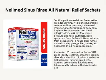 Neilmed sinus rinse saline nasal 120 sachets - Pharmacy & Health