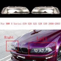 ไฟหน้ารถฝาครอบกระจกเคสใสเลนส์สำหรับ BMW 5 Series E39 520 525 528 530 2000-2003