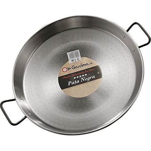 Garcima 20Inch Pata Negra Restaurant Grade Paella Pan, 50cm, 20 Inch, Silver Lazada PH