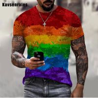 New Rainbow Paint Splatter Print T-shirt Men Women Summer Hipster Colorful Ink 3D T Shirt Unisex Street Harajuku Oversized s