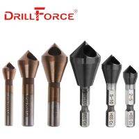 [2023ใหม่] เครื่องมือ Drillforce ดอกสว่านเจาะอ่างเคาน์เตอร์ HSSCO M35โคบอลต์ Deburring 90องศาการลบมุมลบมุมชนิดหลุมตัด (2-5-10 10 10-15)