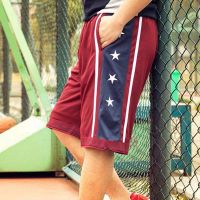 NEW 2021 Summer Outdoor USA Team Basketball Shorts Male Athletic Gym Sport Running Knee Length elastic loose Plus size M-3XL HOT