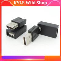 KYLE Wild Shop Flexible Twist Angle 360 Degree Rotating USB A 2.0 male to female Adapter Converter for cable extension connector