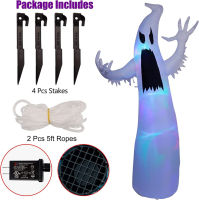 3.6M Inflatable น่ากลัว Ghost พร้อมเปลี่ยนสีฮาโลวีน LED Home Garden Courtyard ตกแต่งฮาโลวีนเรืองแสง Ghost Props