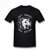 MenS Eat Trash Hail Satan Possum T-Shirt Black Men Short Sleeve Unisex Top Tees Couple Tshirts Tops Plus Size 3Xl 【Size S-4XL-5XL-6XL】