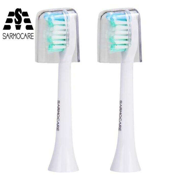 หัวแปรงสีฟัน-sarmocare-สำหรับ-s100-s200ล้ำเสียงแปรงสีฟันไฟฟ้าหัวแปรงเปลี่ยนหัวแปรงสีฟัน