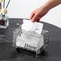 Tissue Box Living Room High-end Light Luxury Style Acrylic Paper Drawer Creative Decoration High-end Sense Paper Drawer