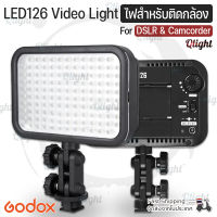 Qlight รับประกัน 1 ปี - GODOX LED 126 ไฟ 126 ดวง ไฟติดกล้อง ขาตั้งไฟ ขาตั้งกล้อง สำหรับกล้อง DSLR Camera Camcorder Mini DVR - LED126 Video Light