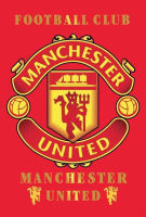 โปสเตอร์ รูปภาพ ตรา โลโก้ แมนเชสเตอร์ยูไนเต็ด Manchester United แมนยู กีฬา football ฟุตบอล โปสเตอร์ติดผนัง