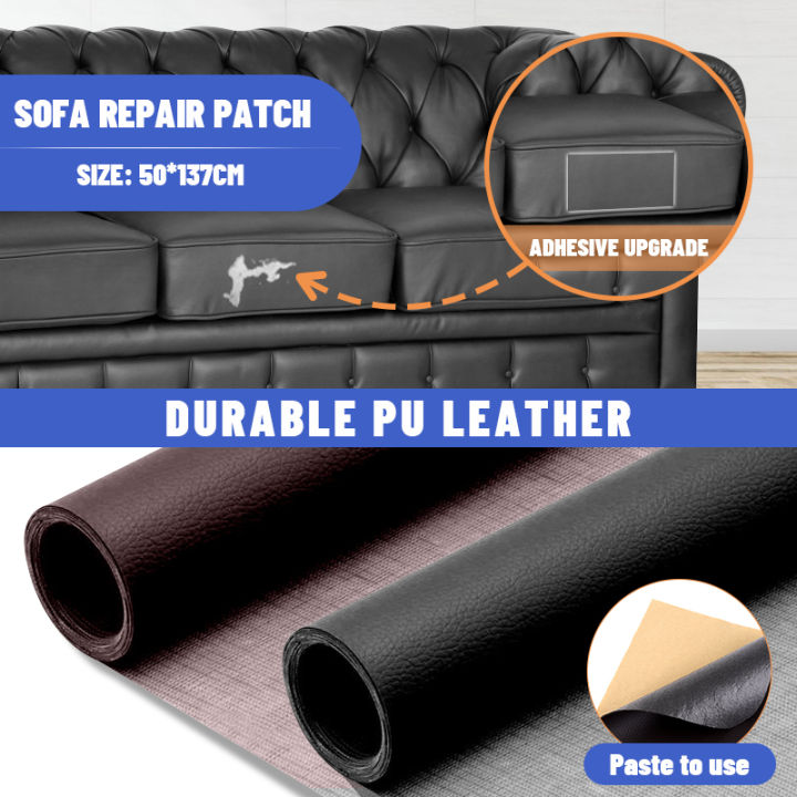 Manila Ready Stock】Leather Repair Patch for Sofa 50 x 137cm Self Adhesive  Leather Repair Patch Waterproof Leather Sticker for Sofa PU Vinyl Leather  Repair Kit Leather Patches for Sofa Adhesive Upholstery Materials