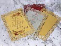 ◎ Cartete De Menu Corte A Laser 50 Peças Ante Banquão เมนู Salvar Data Rsvp Convite Casamento