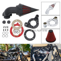 ชิ้นส่วนรถจักรยานยนต์ Spike Air Cleaner Intake Air Filter ระบบสำหรับ Harley Davison Sportster XL 883 1200 Forty-Eight 1991-2022