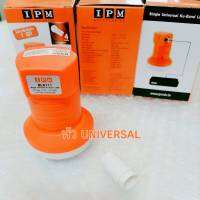 หัวipm หัว LNB ipm 1ขั้ว  หัวuniversal สำหรับ 1 จุดในระบบ ku-band ใช้ได้กับจานทึบ ทุกสี