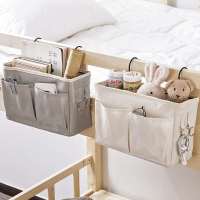 แบบพกพา Baby Care Essentials แขวน Organizer Crib Storage Cradle Baby Crib Organizer กระเป๋าผ้าอ้อมผ้าลินินเตียงเด็ก Accessories