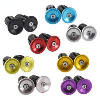 2023 NEW 1 Pair Bicycle Grip Handlebar End Cap Aluminium Alloy Lock MTB Mountain Handle Bar Grips End Plugs for Bike Handlebar Accessory