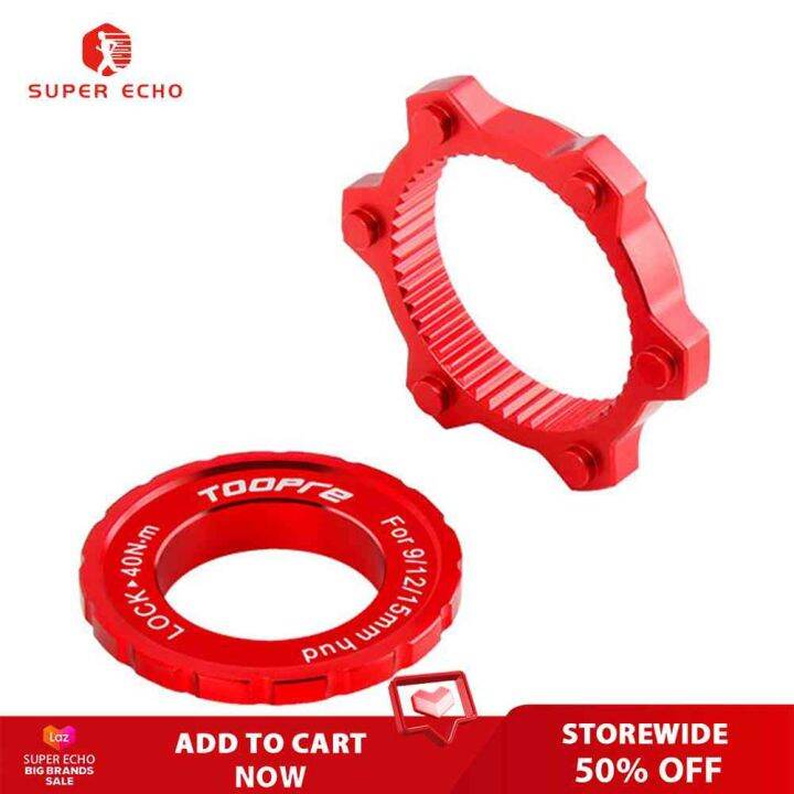 VBESTLIFE Bike Hub Center Lock, Mountain Bicycle Hub Center Lock Adaptor Disc Brake Rotor For Bike Accessory