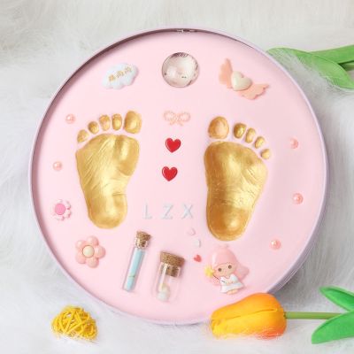 Newborn Hand and Footprint Mud Baby One Year Old Souvenir Full Moon Hundred Days Memorial