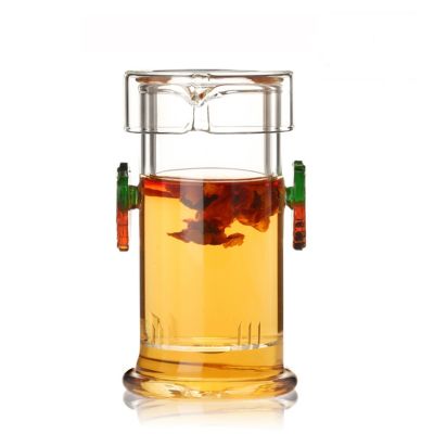 Heat-resistant Glass Tea Pot Chinese Kung Fu Flower Teapot With Filter Coffee KettleBeautiful and easy teapot