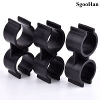 ❀✣✉ 2 20 Pcs 25mm Type H PVC Pipe Clamps Double U Type Aquarium Fish Tank Fitting Agricultural Irrigation Garden Water Pipe Suppor