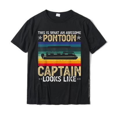 Super Sexy Awesome Pontoon Capn Ever Tee Funny Boat Lover T-Shirt Tops Tees Funky Casual Cotton Men T Shirts Casual