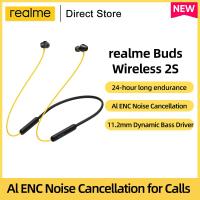 ZZOOI Realme Buds Wireless 2S Bluetooth Eearphone 11.2MM Bass Boost Driver 24H Battery Life IPx4 Music Sport Earbuds