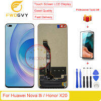 FWDGVY 6.67จอแสดงผลหน้าจอด้านหน้าต้นฉบับสำหรับ8i Huawei Nova/Honor X20 LCD + อุปกรณ์ซ่อมของขวัญฟรี + กระจกเทมเปอร์1ชิ้น