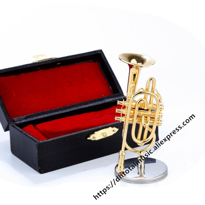 dh-miniature-cornet-model-mini-musical-instrument-dollhouse-accessories-ornaments-birthday-christmas-gift-home-decoration